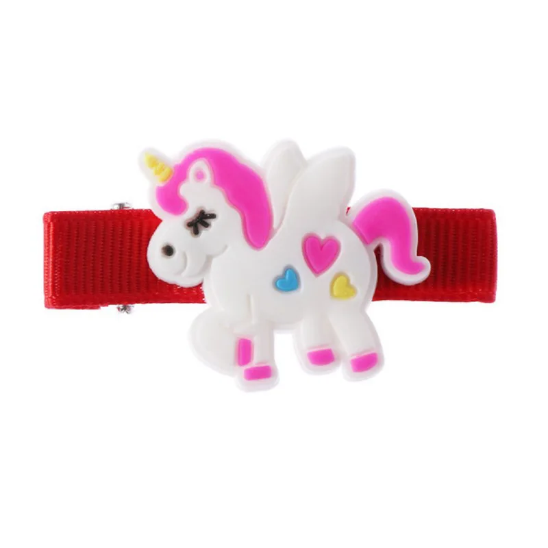 4 шт. заколки для волос с единорогом детей детская заколка краб аксессуары