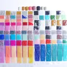 6 ячеек, смешанные пузырьки, эпоксидная смола, наполнитель для силиконовой формы, УФ-смола, наполнение, сделай сам, дизайн ногтей, украшения, изготовление стеклянных бусин