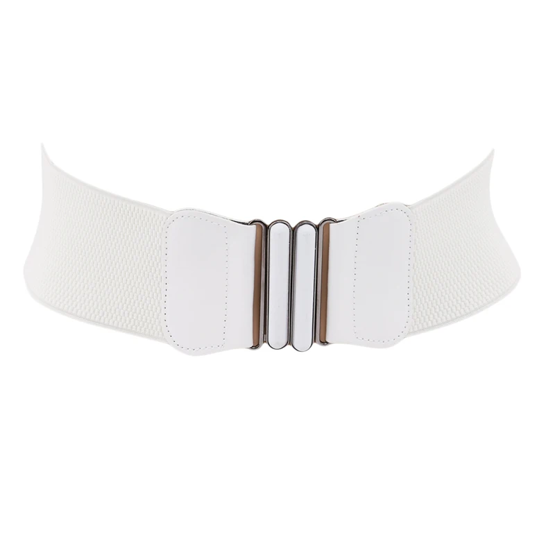 Женский пояс с поясом эластичный квадратной пряжкой черное платье украшенное