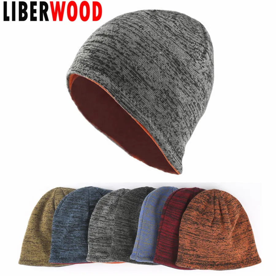 LIBERWOOD флисовые часы шапка с черепом флисовая мужская женская зимняя вязаная