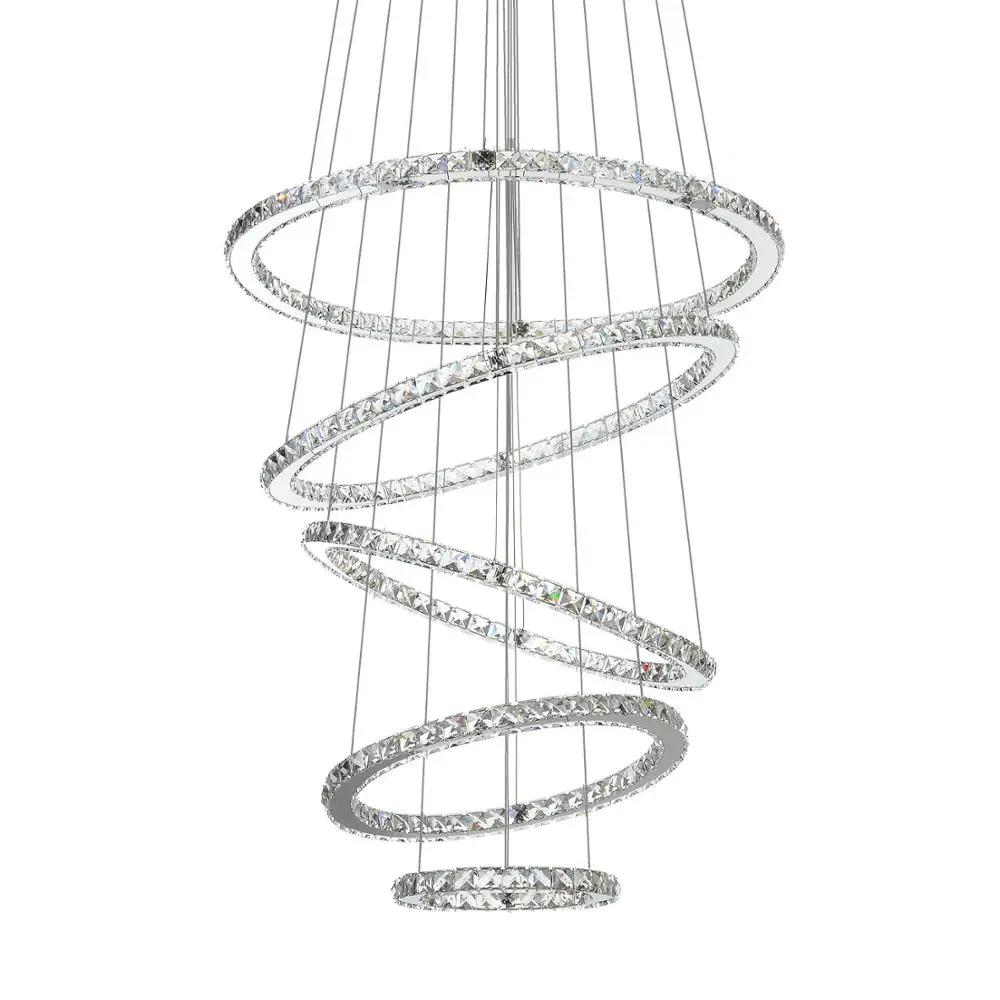 Светодиодная хрустальная люстра MEEROSEE современный потолочный светильник