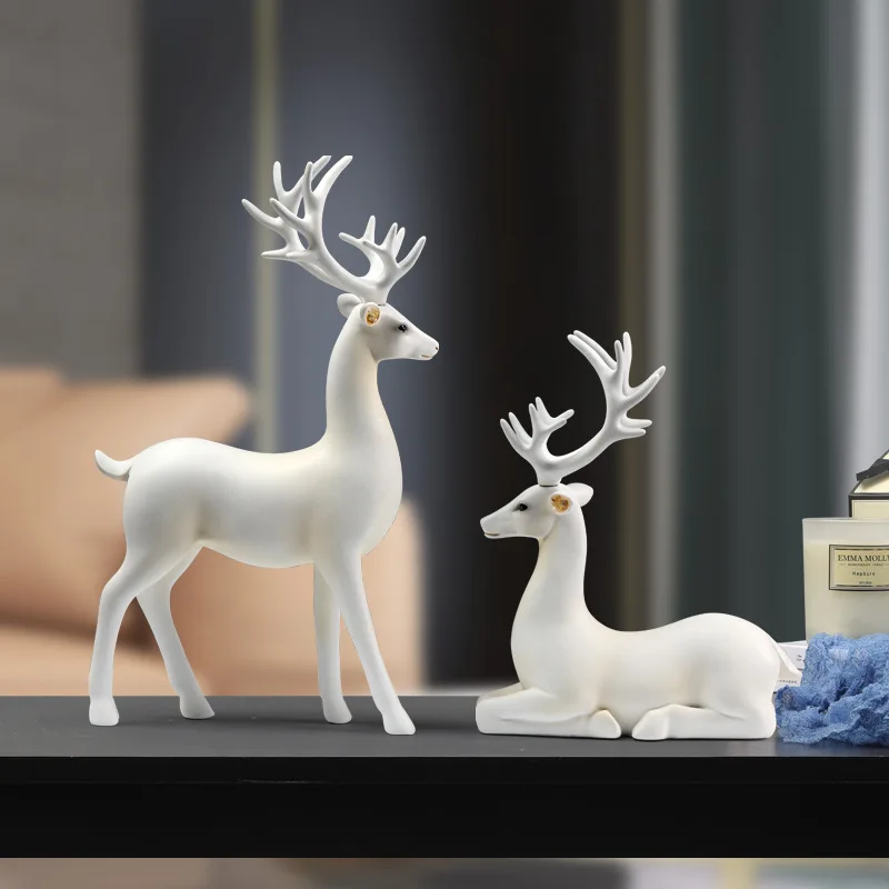 Nordic porch deer ornaments  Household act the role ofing is tasted  Light and decoration  Living room TV cabinet wine cabinet