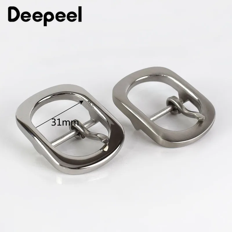 Deepeel 1 шт. модная однотонная металлическая пряжка из нержавеющей стали для ремней