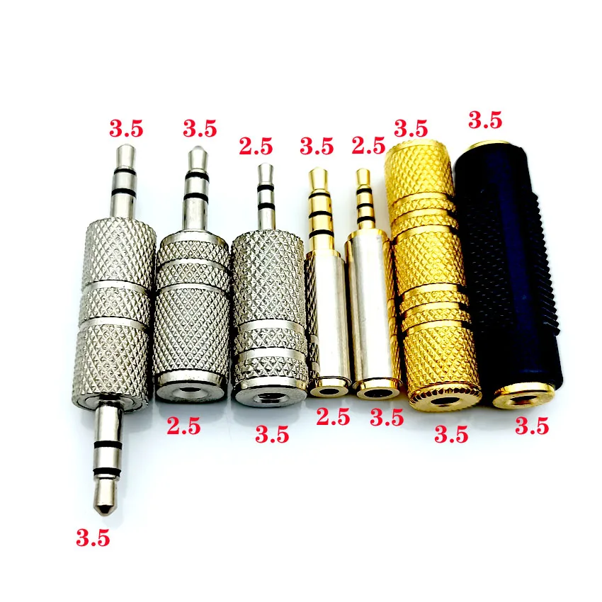 Cabo Adaptador para Fone de Ouvido Peças 3.5 mm Macho para 2.5 mm Fêmea 3.5 para 2.5 Jack Estéreo Áudio pc Fone de Ouvido Conversor
