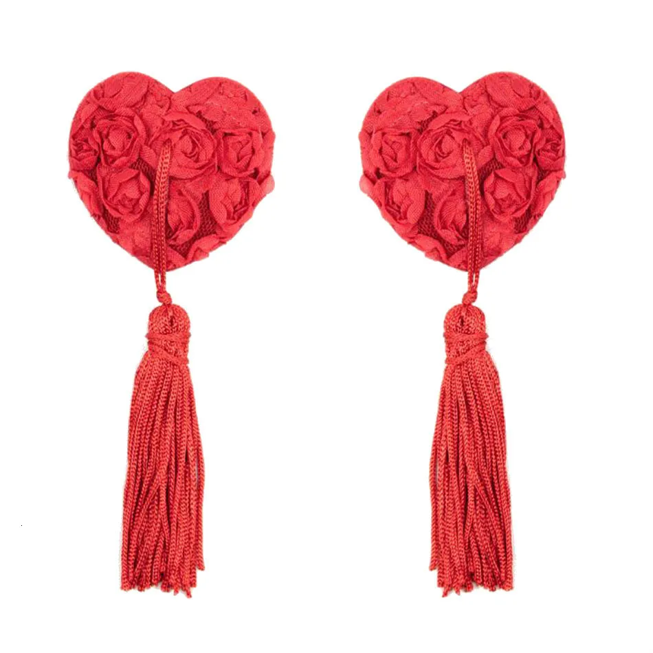 Женское нижнее белье в форме сердца с пайетками и кисточками бюстгальтер