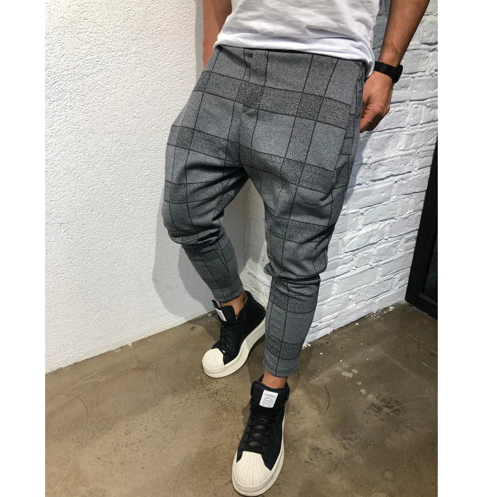 Модные мужские брюки Slim Fit Urban прямые брюки повседневные брюки карандаш грузовик для бега брюки плюс размер M-3XL