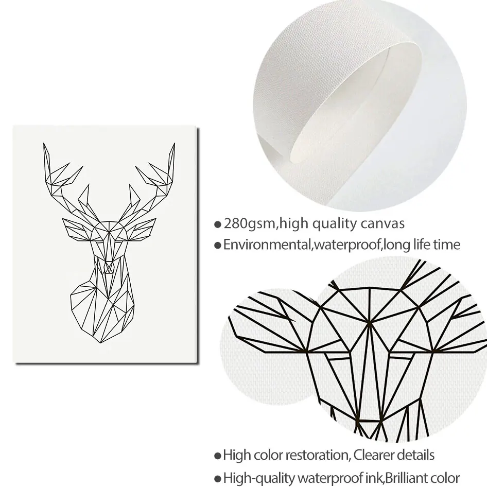 Настенный плакат с рисунком животных для гостиной|Рисование и каллиграфия| |