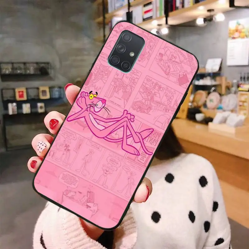 HPCHCJHM Pink Panther Phone Case For Samsung A10 A20 A30 A40 A50 A70 A80 A71 A51 A6 A8 2018 | Мобильные телефоны и