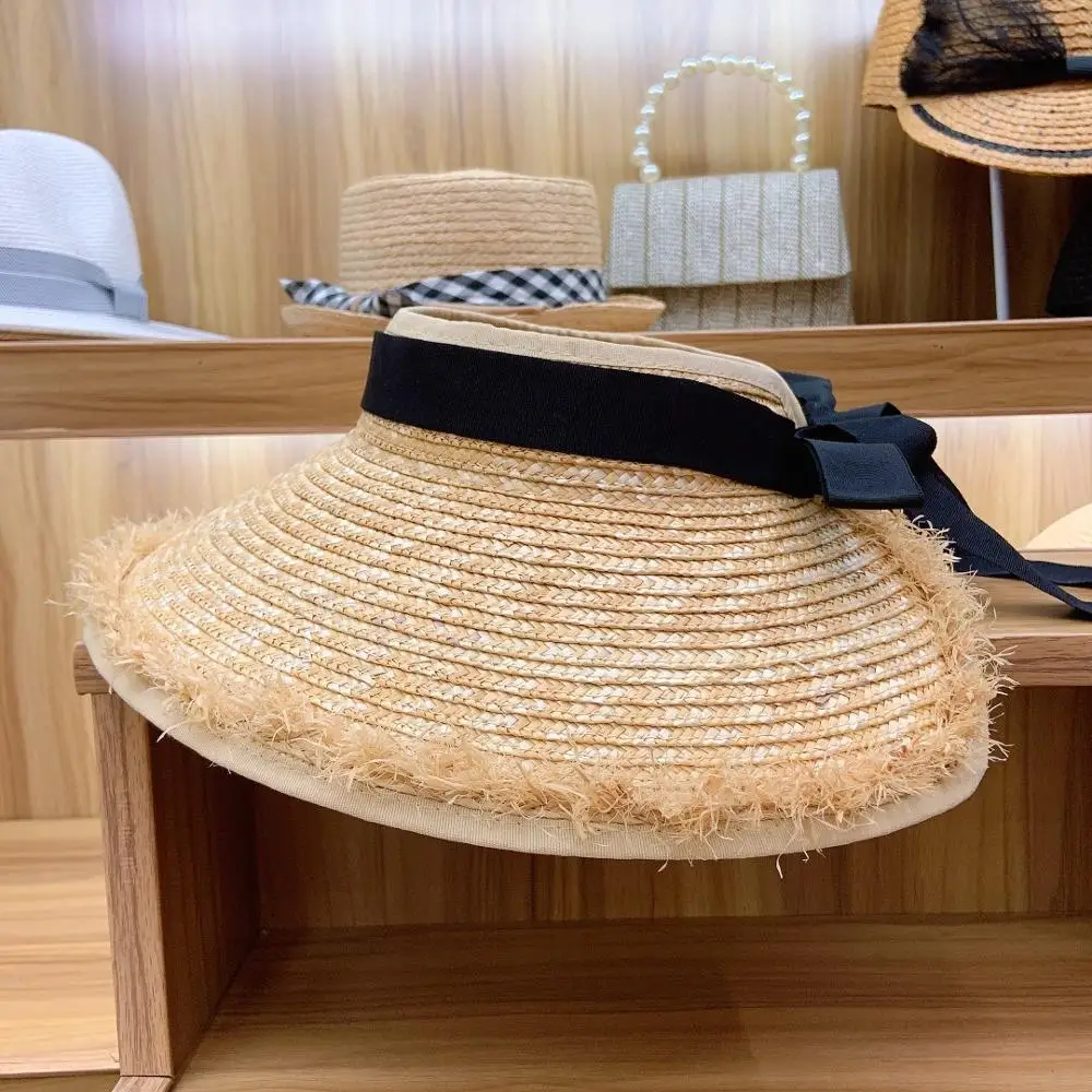 Шляпа женская Соломенная с бахромой и широкими полями | Аксессуары для одежды