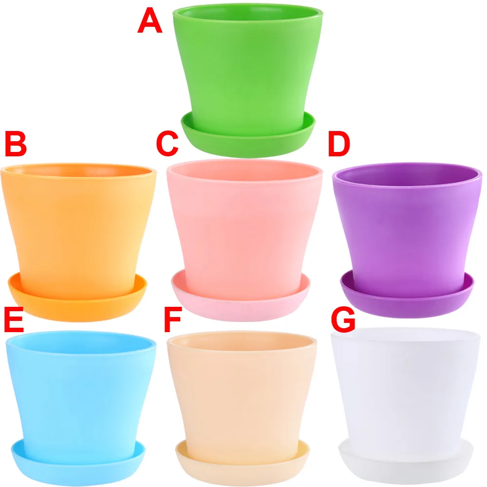 Цветной пластиковый мини цветочный горшок суккулент украшение для дома и офиса