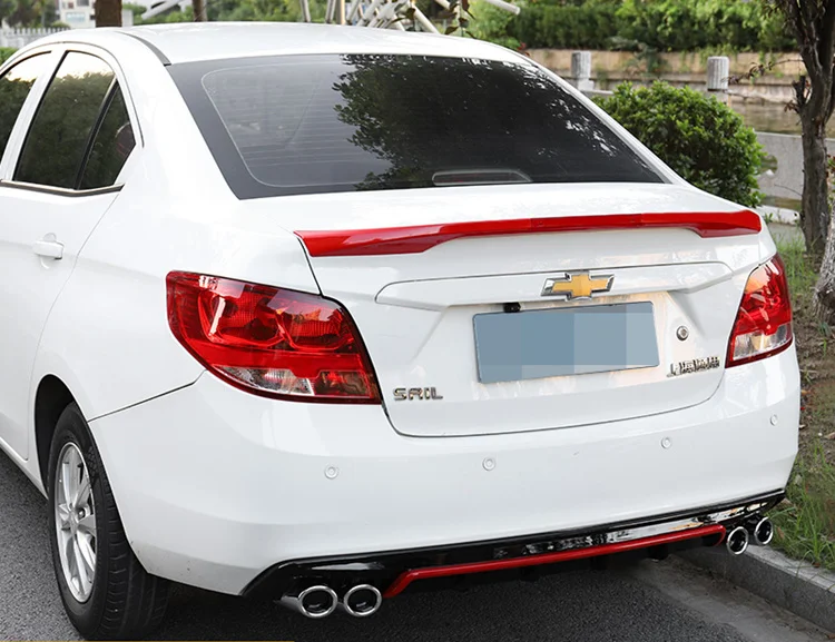 Для 2015 2018 Chevrolet Sail 3 спойлер спортивный абс материал заднее крыло автомобиля