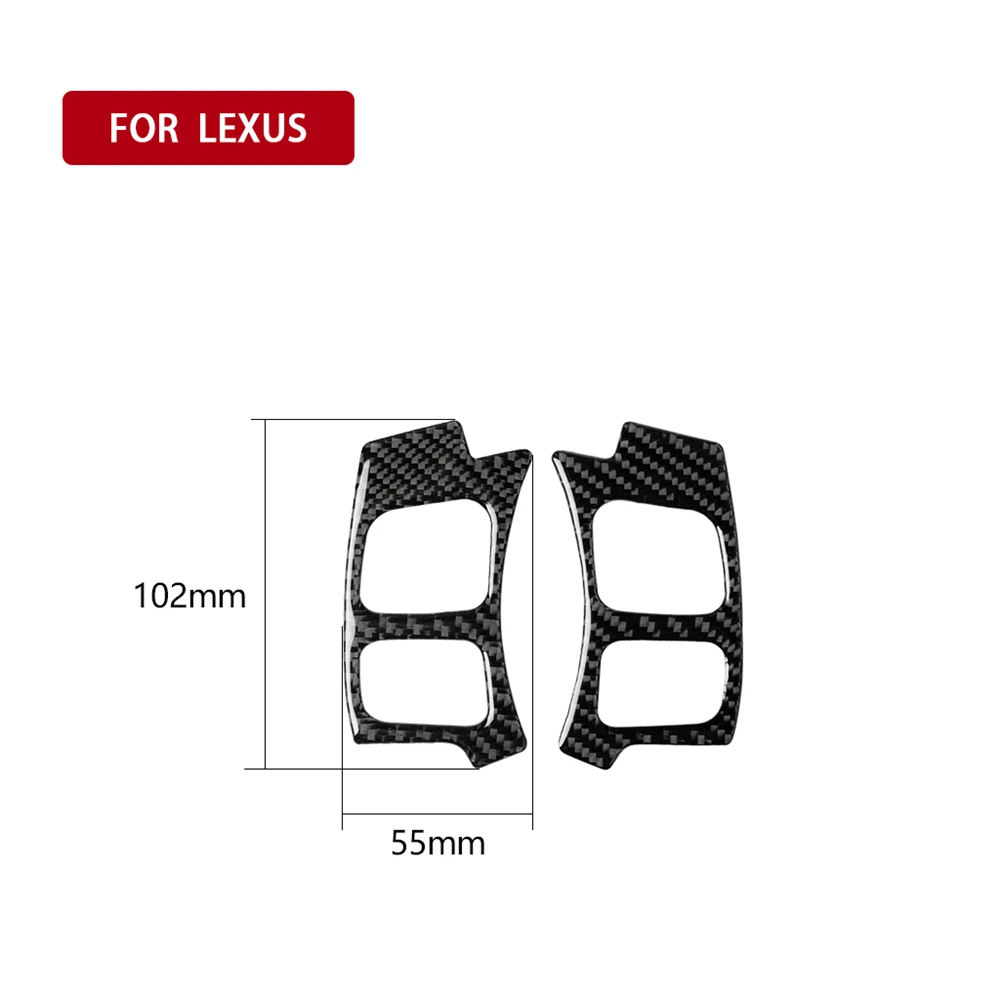 

Carbon Fiber Interior Decoration Steering Wheel Button Frame Trim Cover Stickers For LEXUSNX 300H 200T Car Decal Accessories