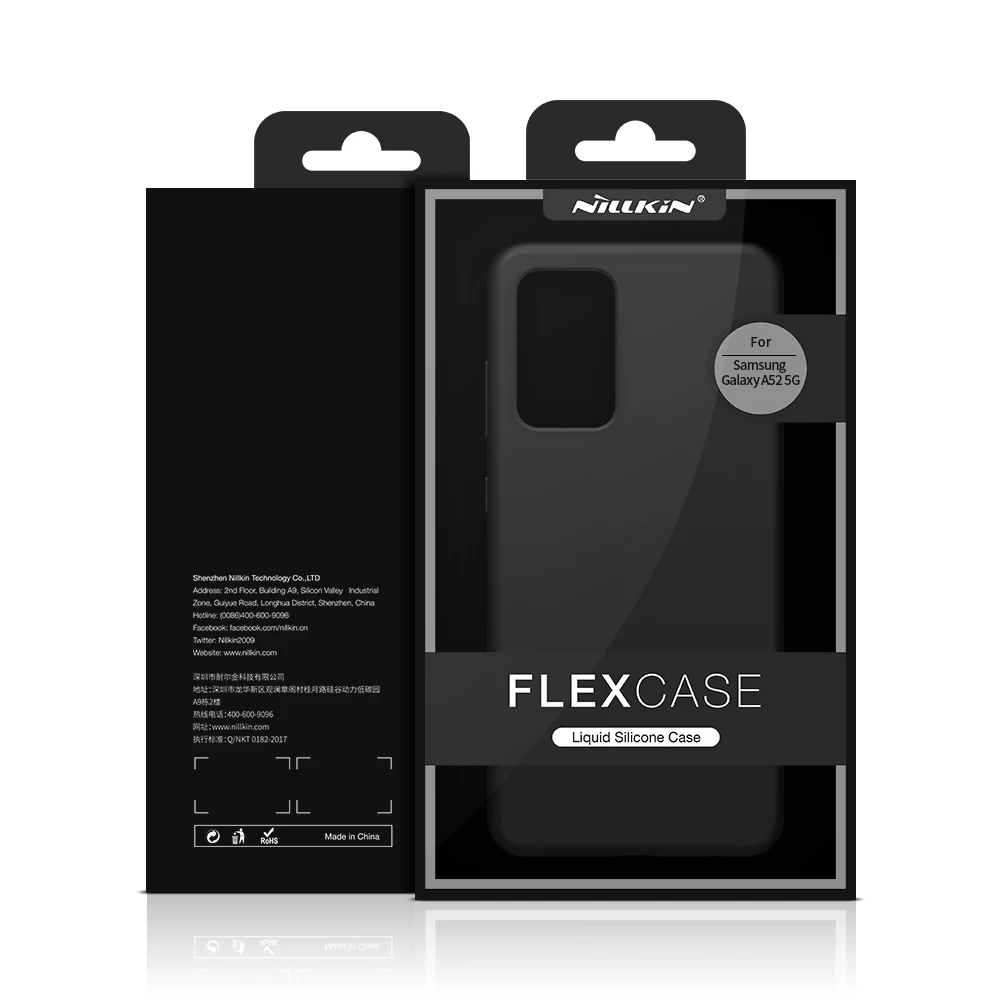 

for Samsung A52 5G Case Nillkin Pure Flex Soft Silicone Liquid Shockproof Cover for Galaxy A52 Funda Coque