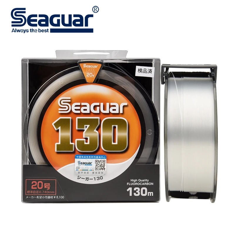 Seaguar 130 м Япония фторопластовая рыболовная леска 40LB 70LB фторуглеродная