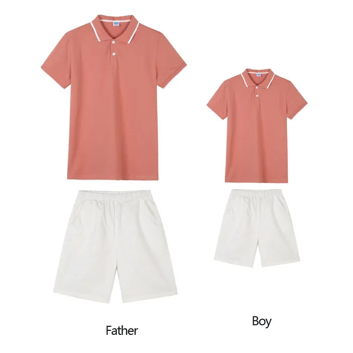 Vestidos familiares para madre e hija, camisetas de verano para padre e hijo, pantalones cortos, trajes a juego para hombre y mujer-4