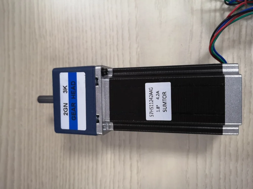 100:1 Шаговый двигатель NEMA 23 длина корпуса двигателя 112 мм шаговый NEMA23 3 Нм 4 2 А