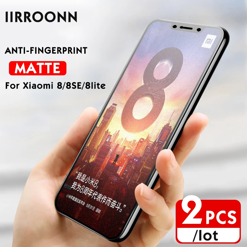 

2Pcs/lot Anti-blue Light Matte Tempered Glass For Xiaomi Mi 8 lite SE 9 Screen Protector For xiaomi 9 8lite se 6D Tempered Glass