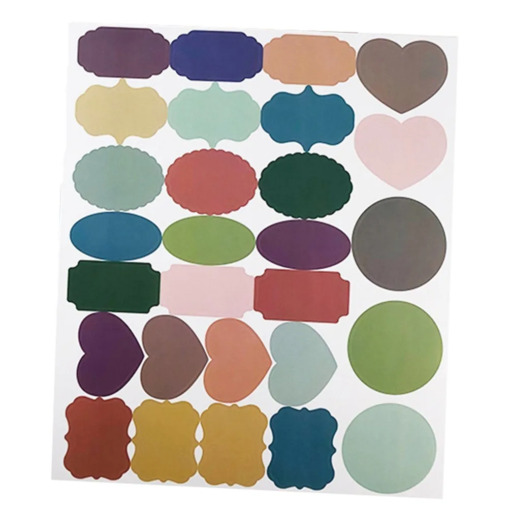 1 шт. креативная наклейка Morandi герметичная цветная этикетка Водонепроницаемая