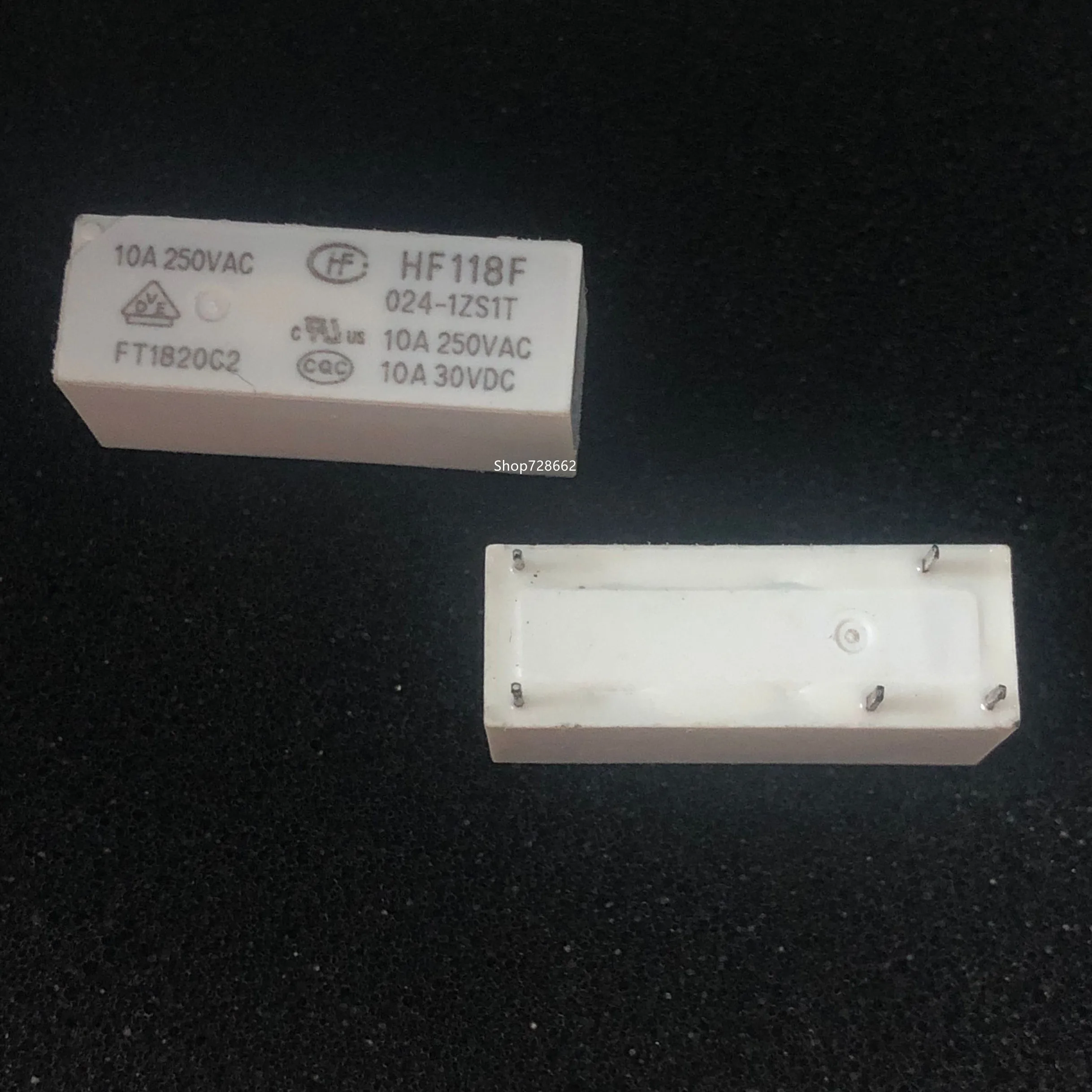 10 штук/лот Новинка Весенняя реле HF118F 024 1ZS1T 1ZS1 DC24V DIP5 10A|Реле| |