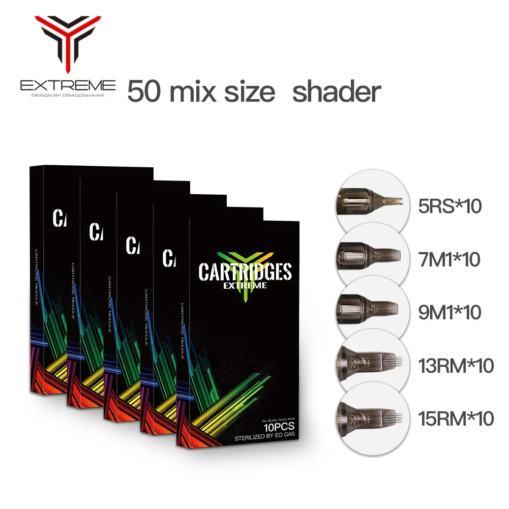 100 шт. стерилизованные иглы для татуировки картридж инструмент перманентного