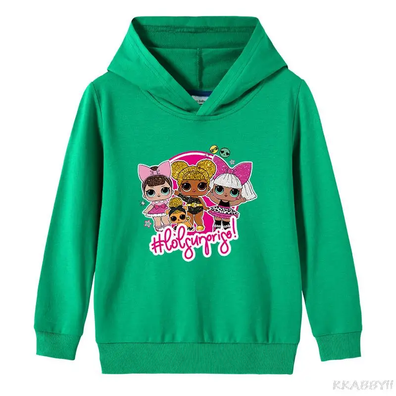 L.O.L. Детский хлопковый свитшот с капюшоном на девочку | Мать и ребенок