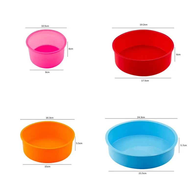 

Round Shape Cake Mold Silicone Mold Fondant Patisserie Candy Mould DIY Chocolate Dessert Cake Decorating Tool Baking Accessories