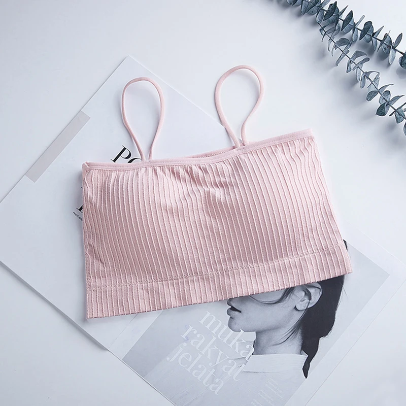 

Seamless Padded Bra Women Wireless Sexy Bra Tube Tops Intimates One-piece Crop Tops Lady Breathable Bralette Tube Tops