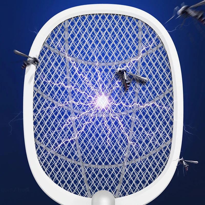 

3 IN 1 LED Mosquito Killer Lamp 3000V Electric Bug Zapper Insect Killer USB Rechargeable Fly Swatter Trap Anti Mosquito Flies