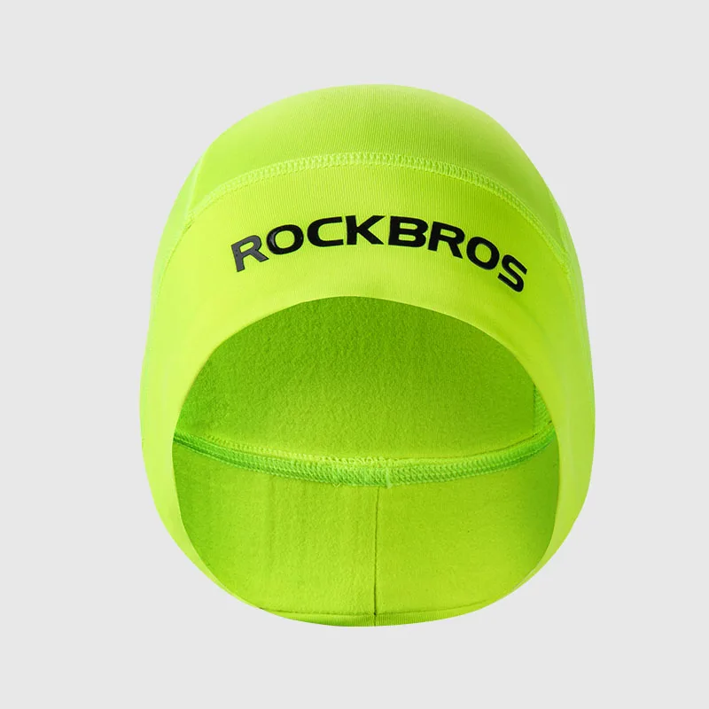 ROCKBROS теплая велосипедная Кепка Спортивная Кепка s велосипедная флисовая мужская шапка зимняя Лыжная Шапка Повязка для езды Бандана Балаклава - Цвет: YPP016-Y