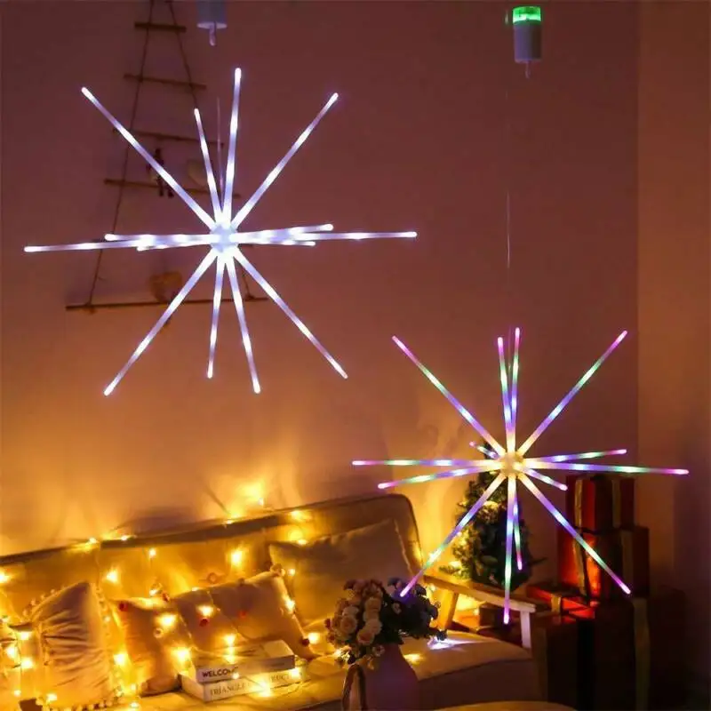 

Christmas Decorative LED Light Lamp Home Decoration LED Solar Copper Wire Lamp Fireworks Lamp Explosion Star Lamp String Outdoor