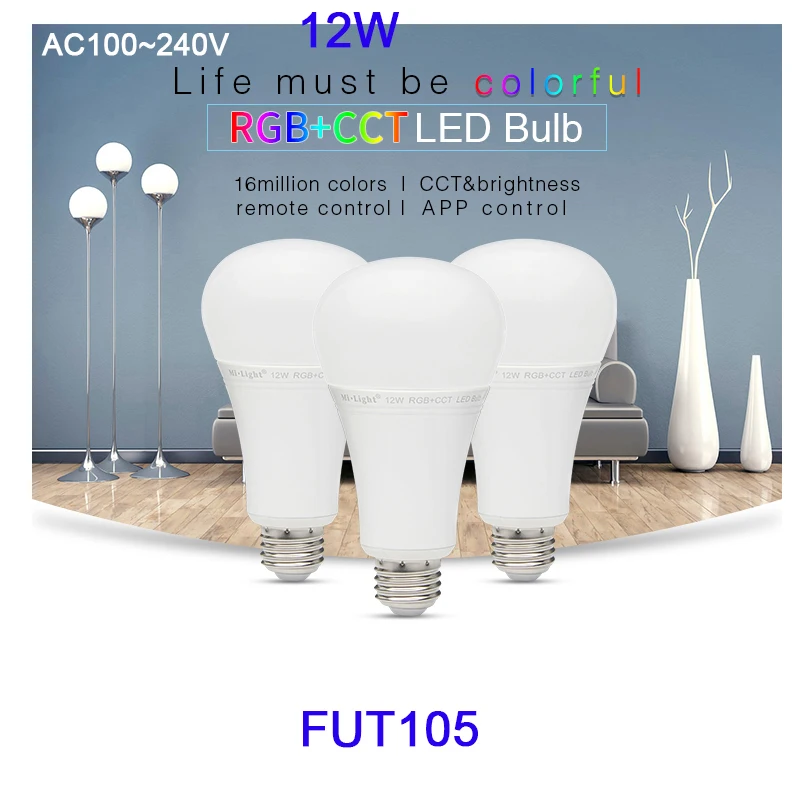 

FUT103/FUT104/FUT013/FUT014/FUT012/FUT105 Miboxer 4W 5W 6W 8W 9W 12W E14 GU10 MR16 E27 RGB CCT led Light Blub Spotlight