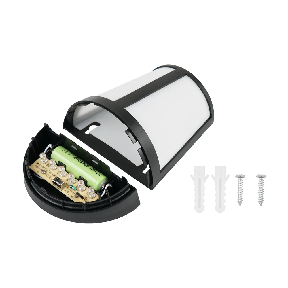 Настенный светильник на солнечной батарее уличная лампа белого цвета для сада