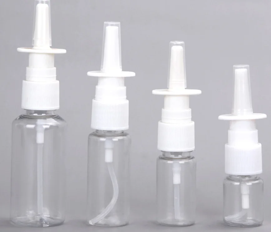 

1pcs 10ml/20ml/30ml Clear Empty Plastic Nasal Spray Bottles Pump Sprayer Mist Nose Spray Refillable Bottling Packaging