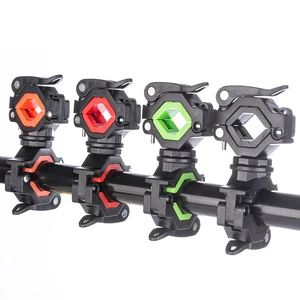 360 degree rotation cycling clip clamp rotation bike flashlight torch mount led head front light holder clip bicycle accessories free global shipping