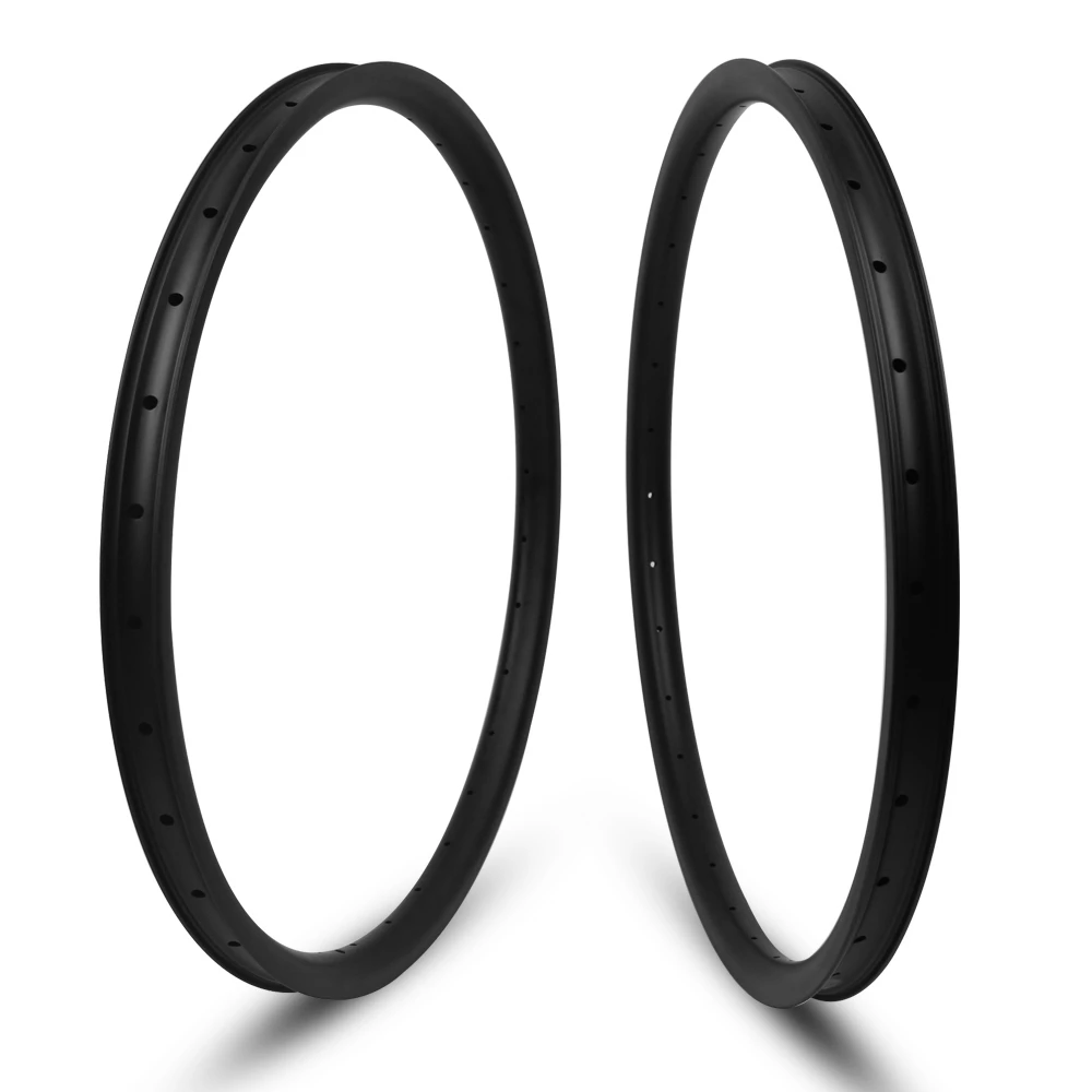 

29er MTB Carbon Rim Light Weight 370g 36mm Wider Tubeless Ready For XC Cross Country Mountain Bike Hookless Asymmetric Rims