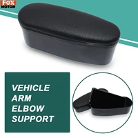 black car door box for universal storage center armrest console leather arm rest cup holder elbow support organizer rest