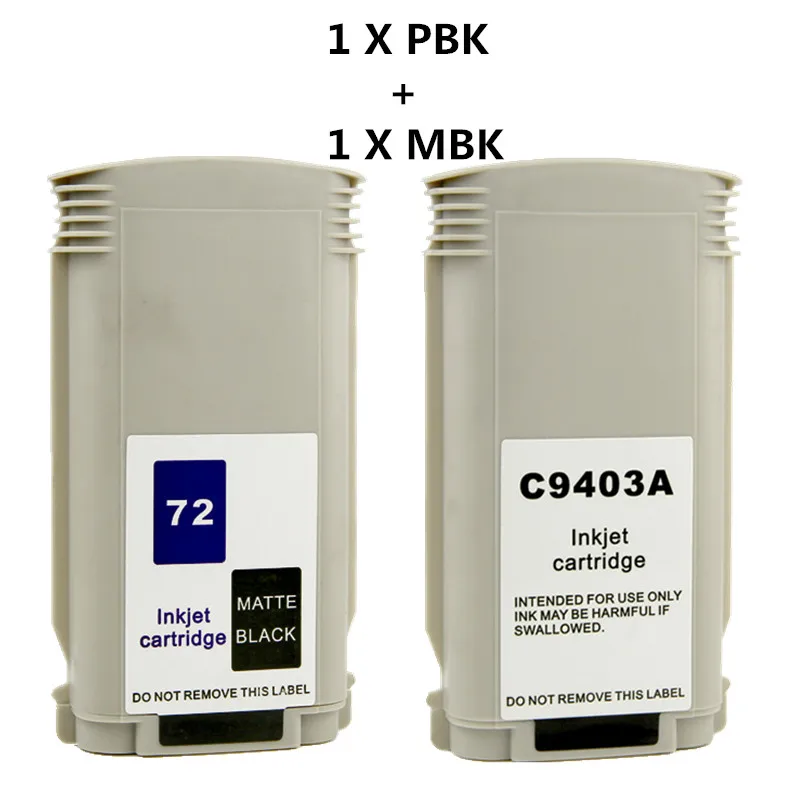 Пбк мбк замена для HP72 Designjet T610 T770 T790 T1100 T2300 T795 полный чернилами T1120 T1200 T1300 принтер |