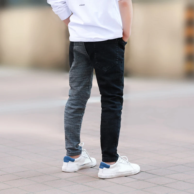 От 5 до 14 лет модные джинсы для мальчиков штаны в ковбойском стиле джинсовые