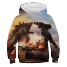 Детская толстовка с капюшоном с 3D-принтом парка Юрского периода, одежда с динозавром, Детская Повседневная Толстовка с длинным рукавом для мальчиков и девочек