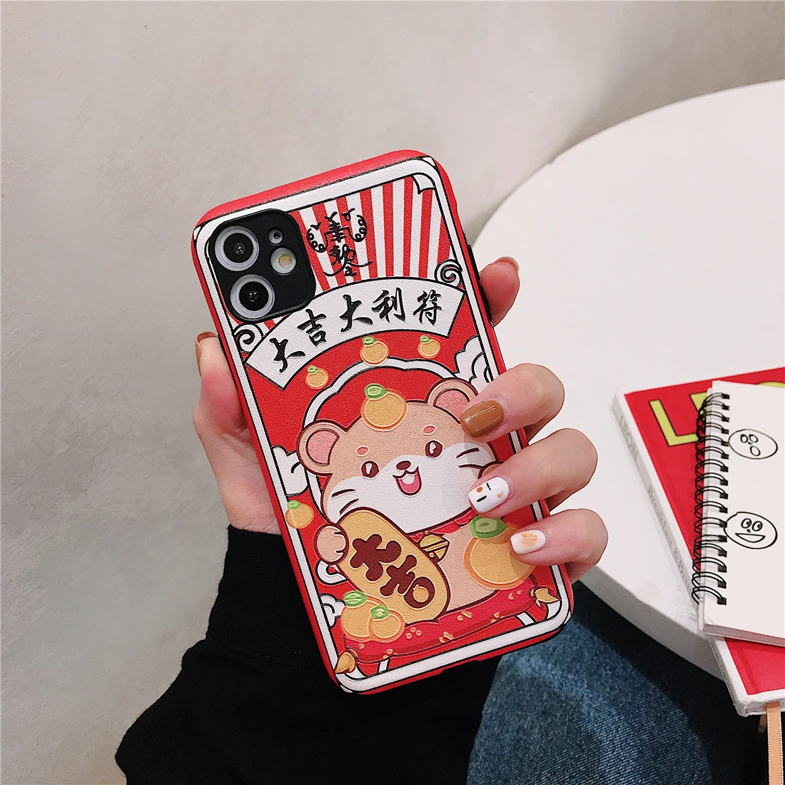 Милый 3D рельефный чехол с изображением из мультфильма Lucky Cat, богатая свинья, мышь, чехол для телефона для iphone 11 Pro xs max XR X 10 8 7 6 6S Plus, мягкая задняя крышка