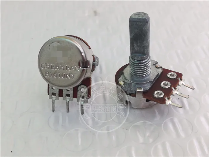 3 шт. для CF R161ON B50K 20F C 90 градусов одинарный потенциометр/длина ручки