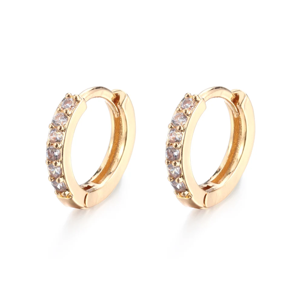 Серьги-гвоздики унисекс из циркония золотистые синие 8 мм спиральный для хряща |