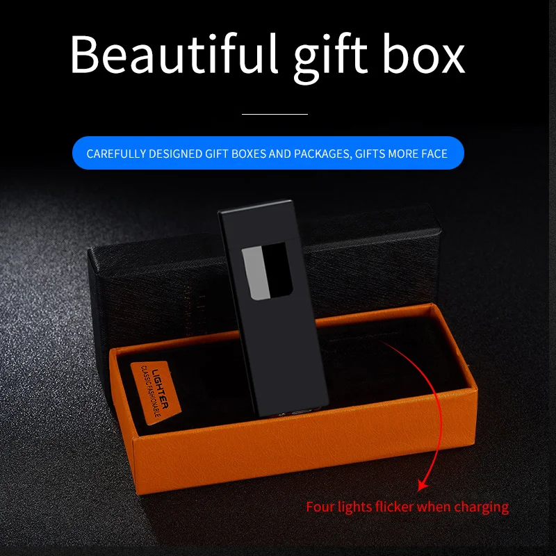 Электронная USB Зажигалка Мини зарядка зажигалки аксессуары для электрических сигарет ультра-тонкий