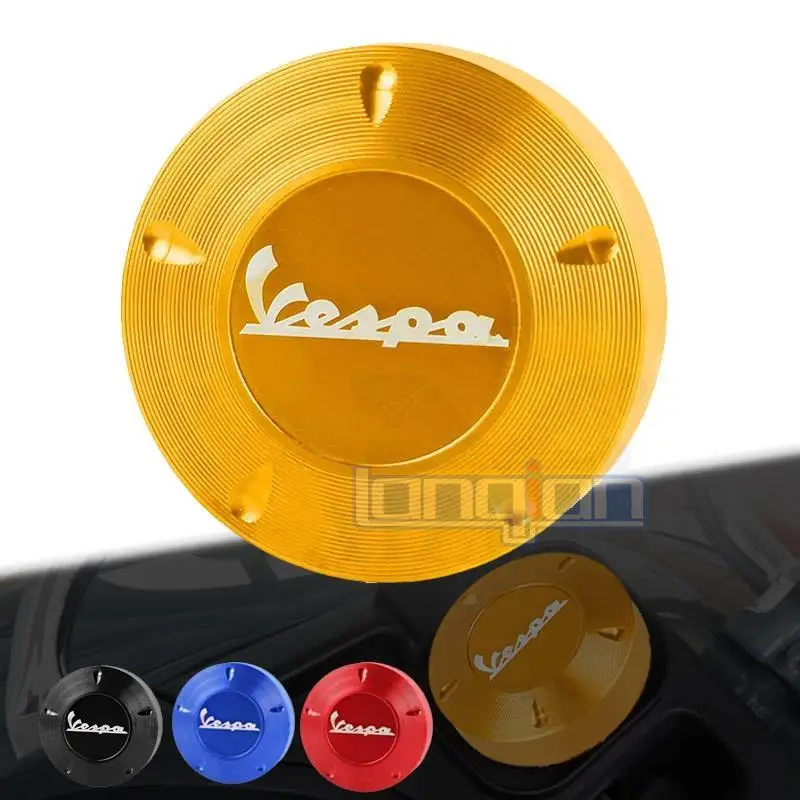 

Motorcycle FOR Piaggio Scooter VESPA GTS GTV LX Fuel Tank Filler Oil Cap Cover CNC Primavera 125 150 250 300 300ie