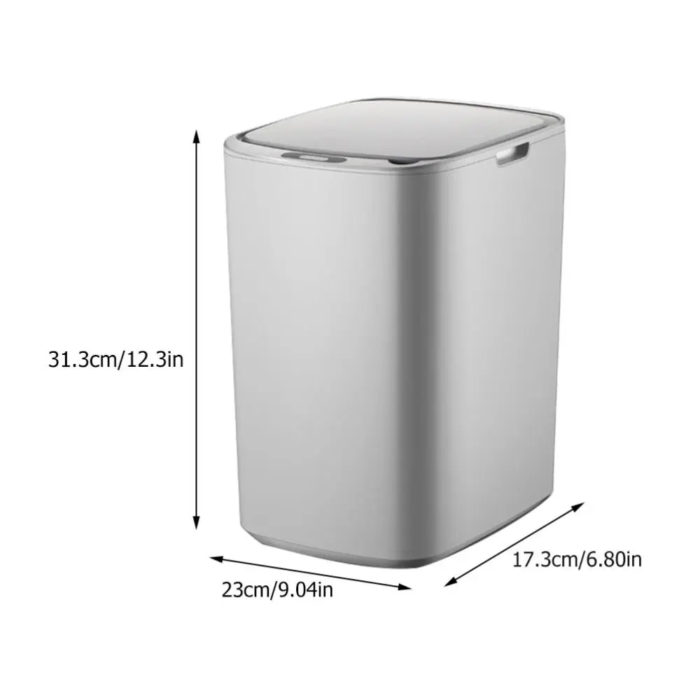 

1pc Household Induction Trash Can Intelligent Sensing Trash Can (Grey)
