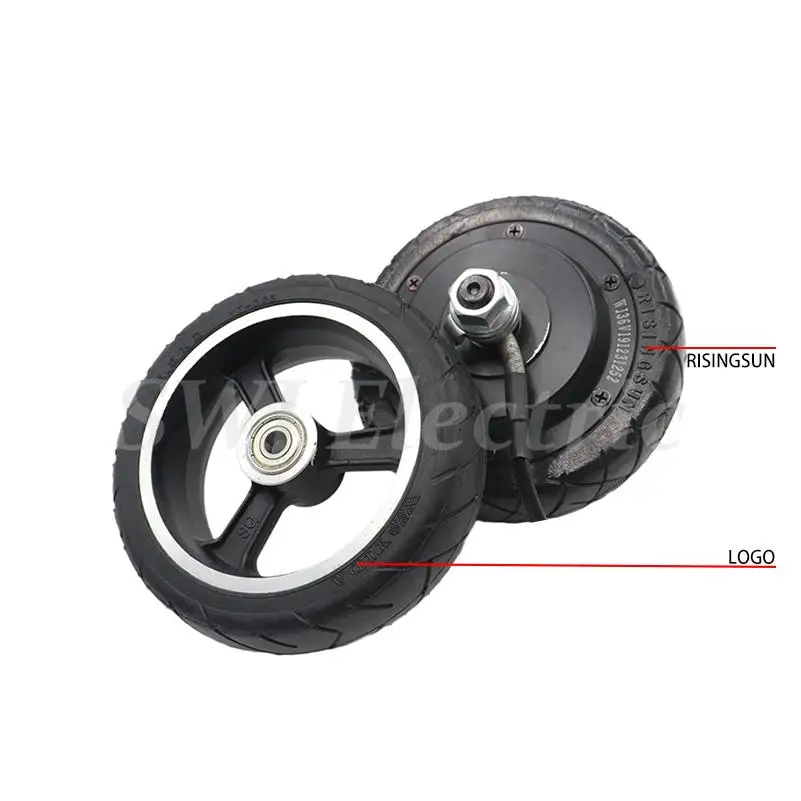 

145x40 Solid Tire Wheel for Fast Wheel F0, Jackhot Carbon Fiber Electric Scooter 5.5 Inch Tubeless Tyre with Plastic Rim