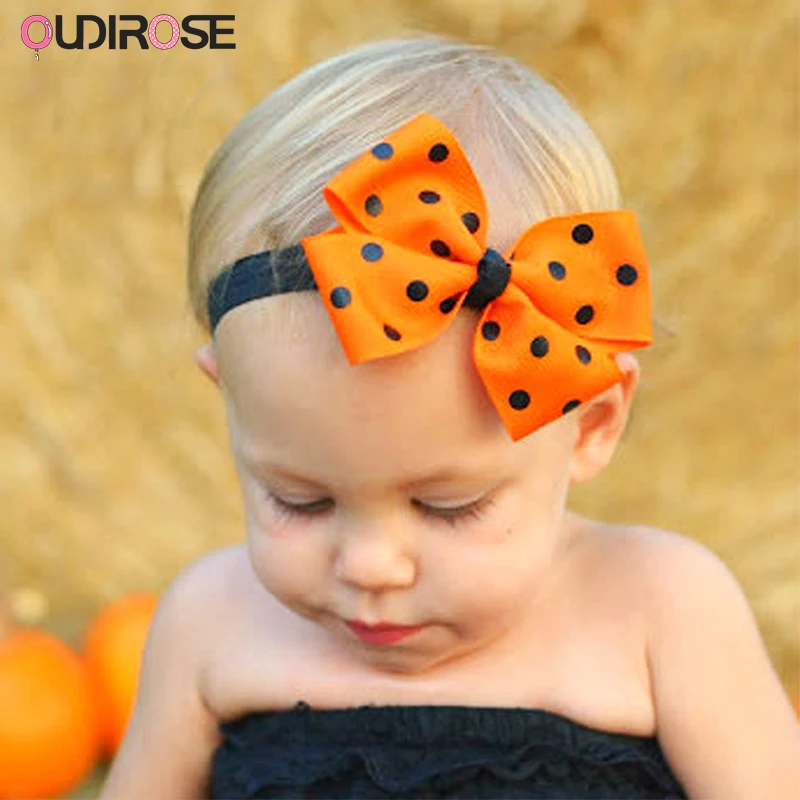 Дети лук-обруч с бантиком декор для Хэллоуина вечеринки героями мультфильмов