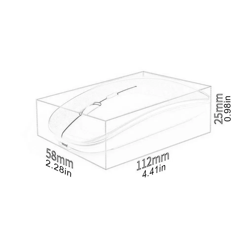 

2.4GHZ Wireless Optical Mouse USB Rechargeable Ultra thin Quiet Mouse Wireless Connection Technology Mouse for Office