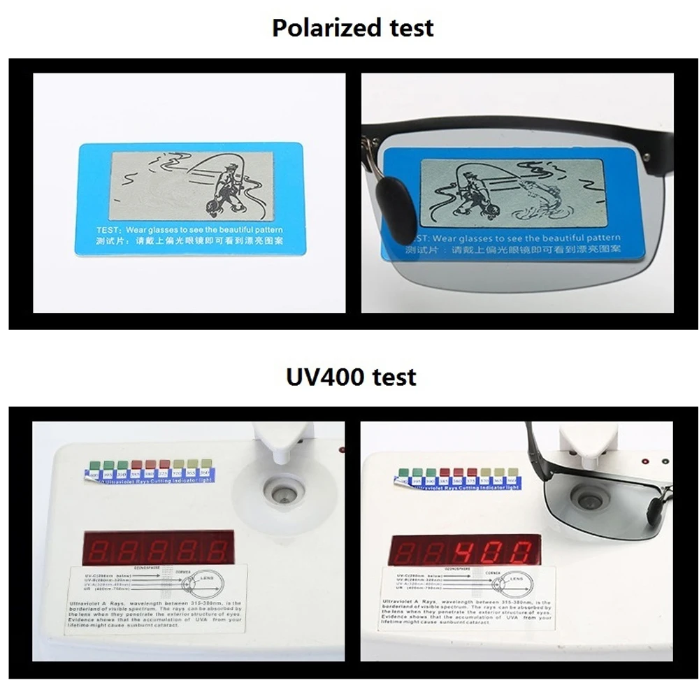 Очки солнцезащитные Мужские поляризационные без оправы модные крутые брендовые