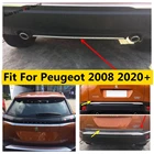 Декоративная полоса для заднего багажника, дверного бампера, комплект обшивки, внешние аксессуары из нержавеющей стали для Peugeot 2008 2020 2021